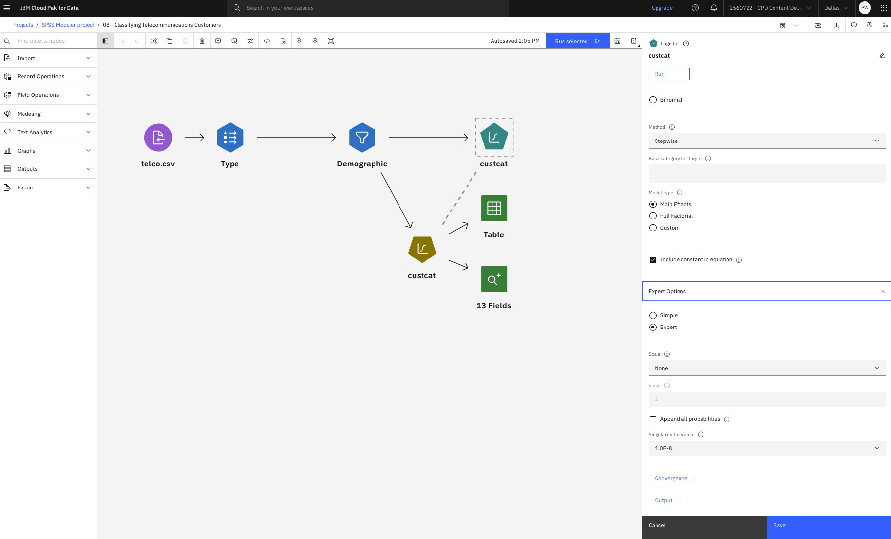 Logistic node