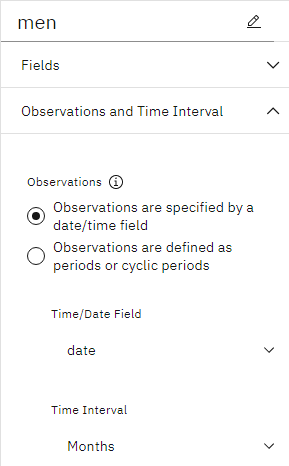 Setting the time interval