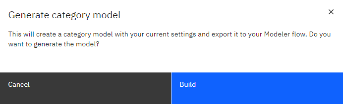 Build a category model