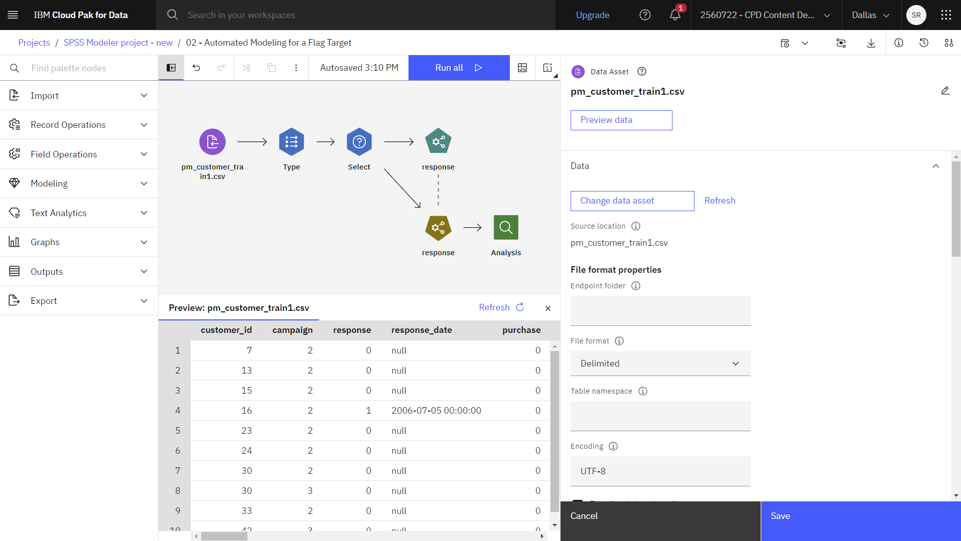 Data Asset-Knoten