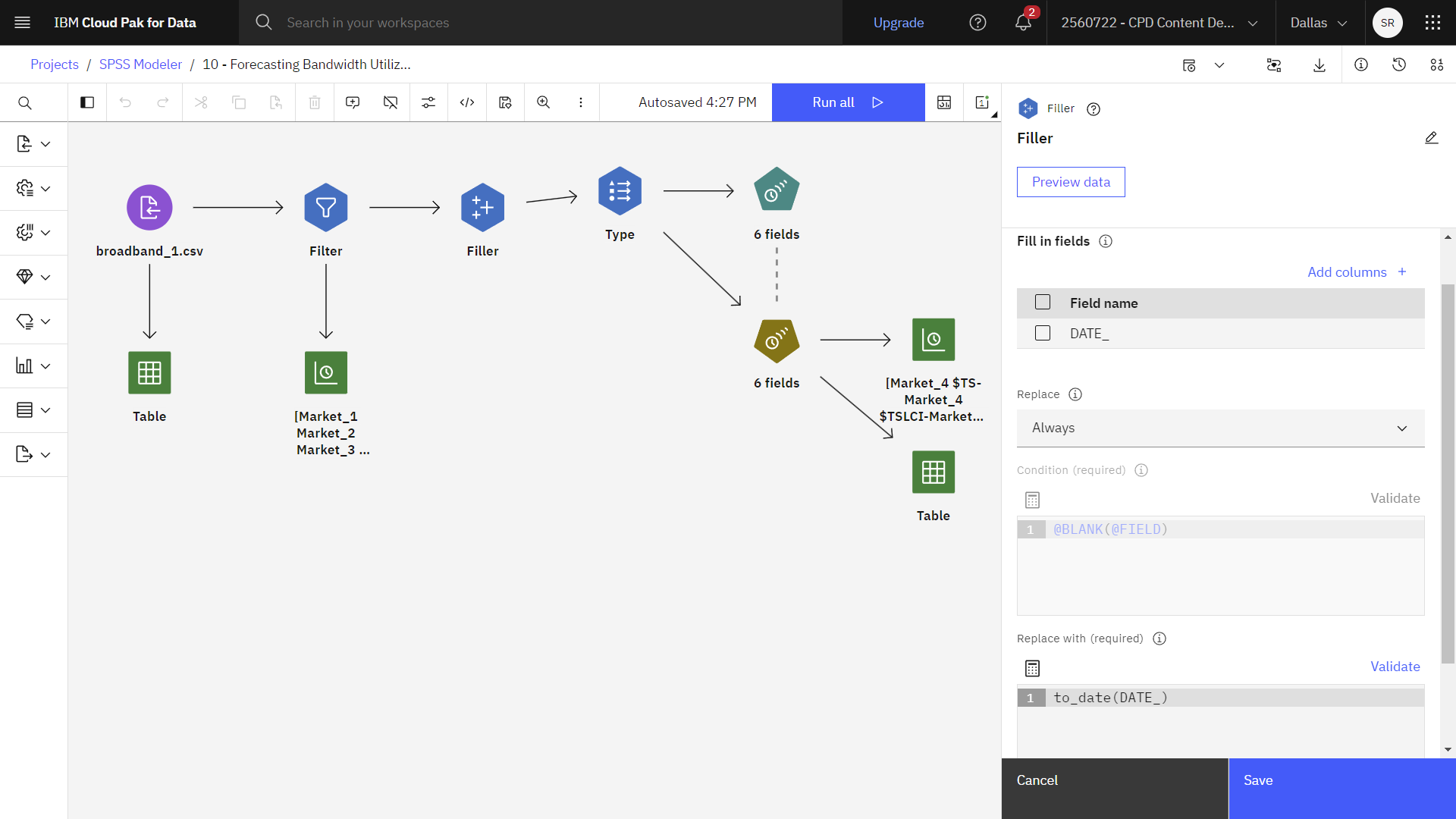 Filler node