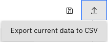 Export as csv